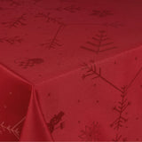 Engholm Noel damaskvevd juleduk, rød - 150 x 270 cm