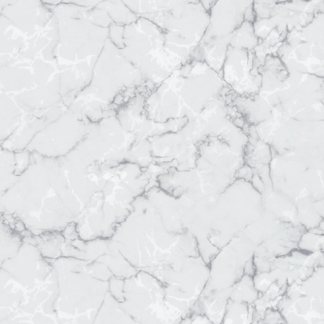Nordfavn Carrara Hvit Grå – Glatt marmorvoksduk