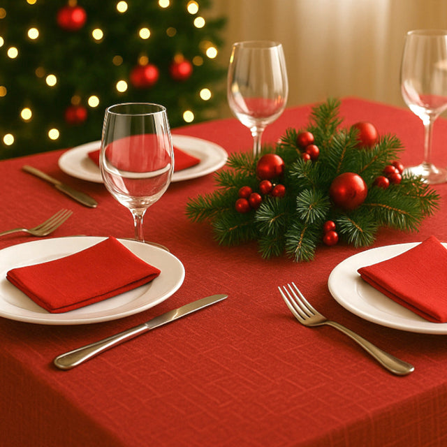 Nordfavn Red – Ekstra kraftig rød preget voksduk