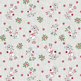 Nordfavn Ciervos Navidad – Julevoksduk med søte reinsdyr, mønster