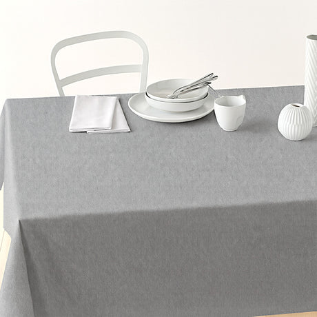 Nordfavn Dean Duegrå – Ensfarget akrylduk i linlook