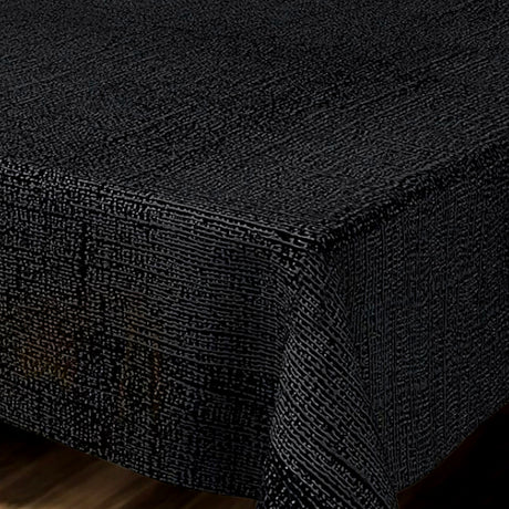 Nordfavn Elegant Black Onyx – Ekstra kraftig sort voksduk med vakkert pregede spill, hjørne