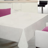 Nordfavn Fine Texture Snow – Lett preget runde voksduker med strikk med fint linlook