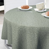 Nordfavn Fine Weave Moss – Pregede runde voksduker med strikk med diskret tekstiluttrykk