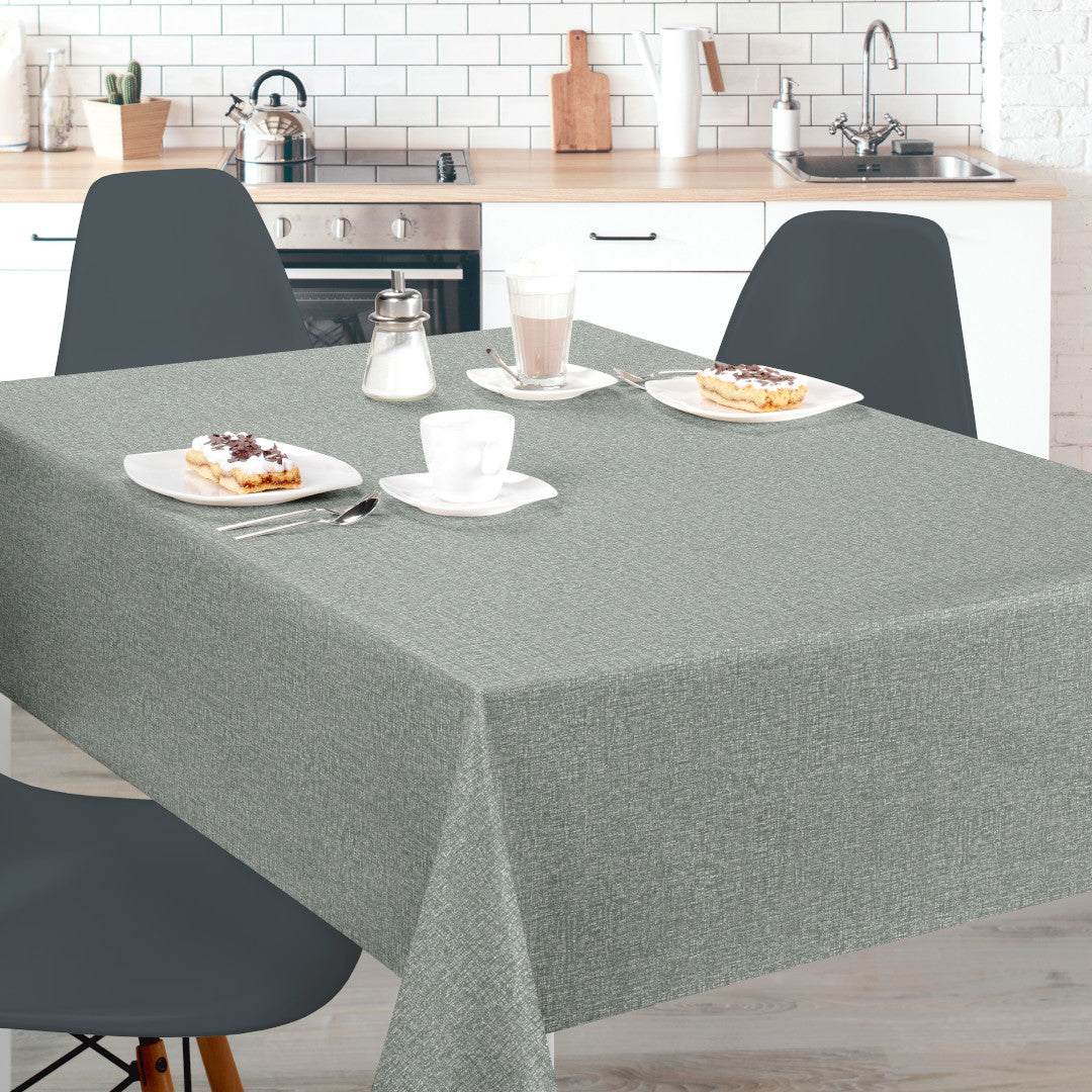 Nordfavn Fine Weave Moss – Preget voksduk med diskret tekstiluttrykk, miljø