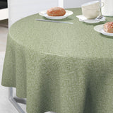Nordfavn Fine Weave Olive – Pregede runde voksduker med strikk med diskret tekstiluttrykk
