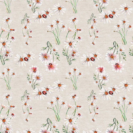 Nordfavn Fortuna – Akrylduk med prestekrager og marihøner