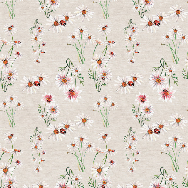 Nordfavn Fortuna – Akrylduk med prestekrager og marihøner