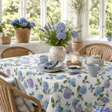 Nordfavn Hortensia Have Blå – Voksduk med sommerfugler