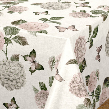 Nordfavn Hortensia Hage – Voksduk med sommerfugler hjørne