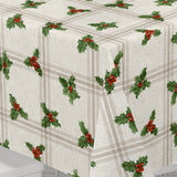 Nordfavn Houx de Noël – Klassisk julevoksduk med kristtorn