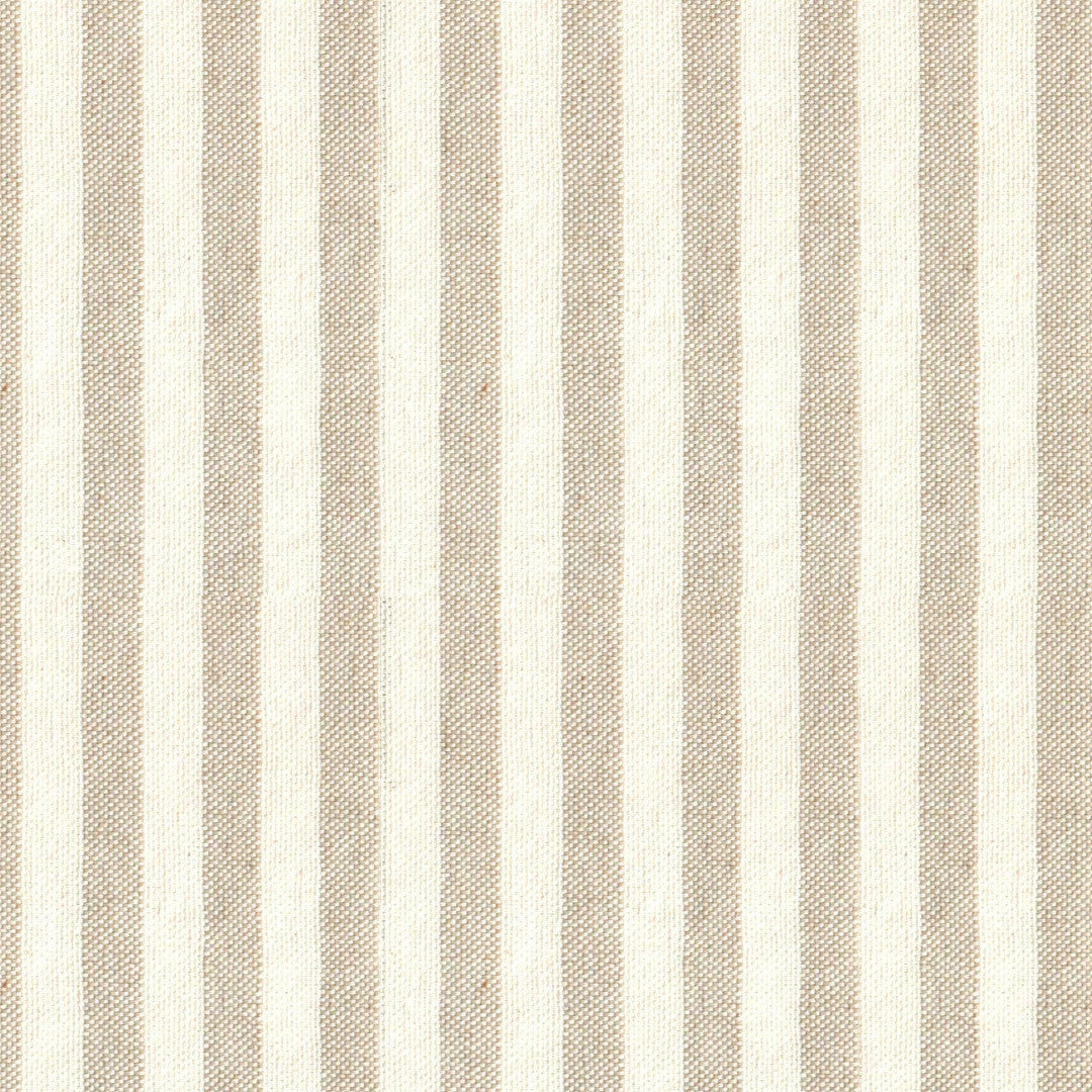 Nordfavn Ibiza Lys Sand – Akrylduk med tverrgående striper i linlook