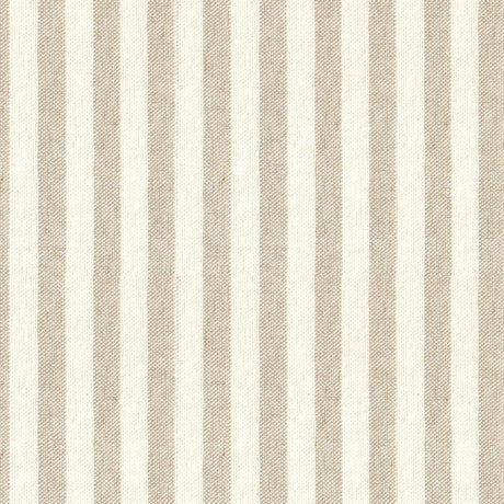 Nordfavn Ibiza Lys Sand – Akrylduk med tverrgående striper i linlook