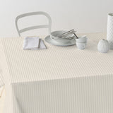 Nordfavn Ibiza Natur – Akrylduk med tverrgående striper i linlook, bord