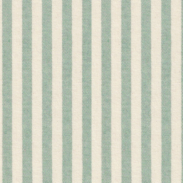 Nordfavn Ibiza Støvet Grønn – Akrylduk i linlook med tverrgående striper