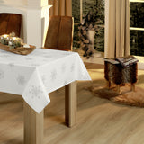 Nordfavn Marilyn – Lys grå julevoksduk med iskrystaller, miljø 2