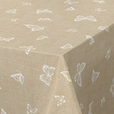 Nordfavn Mariposas Beige – Voksduk med sommerfugler, hjørne