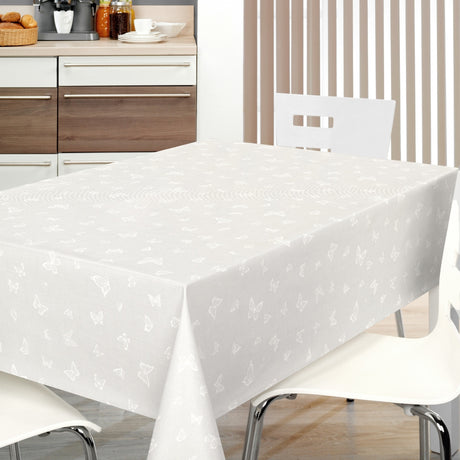 Nordfavn Mariposas Lys Grå – Voksduk med sommerfugler, miljø