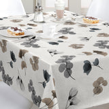 Nordfavn Organza Grey Beige – Voksduk med bladmotiv miljø