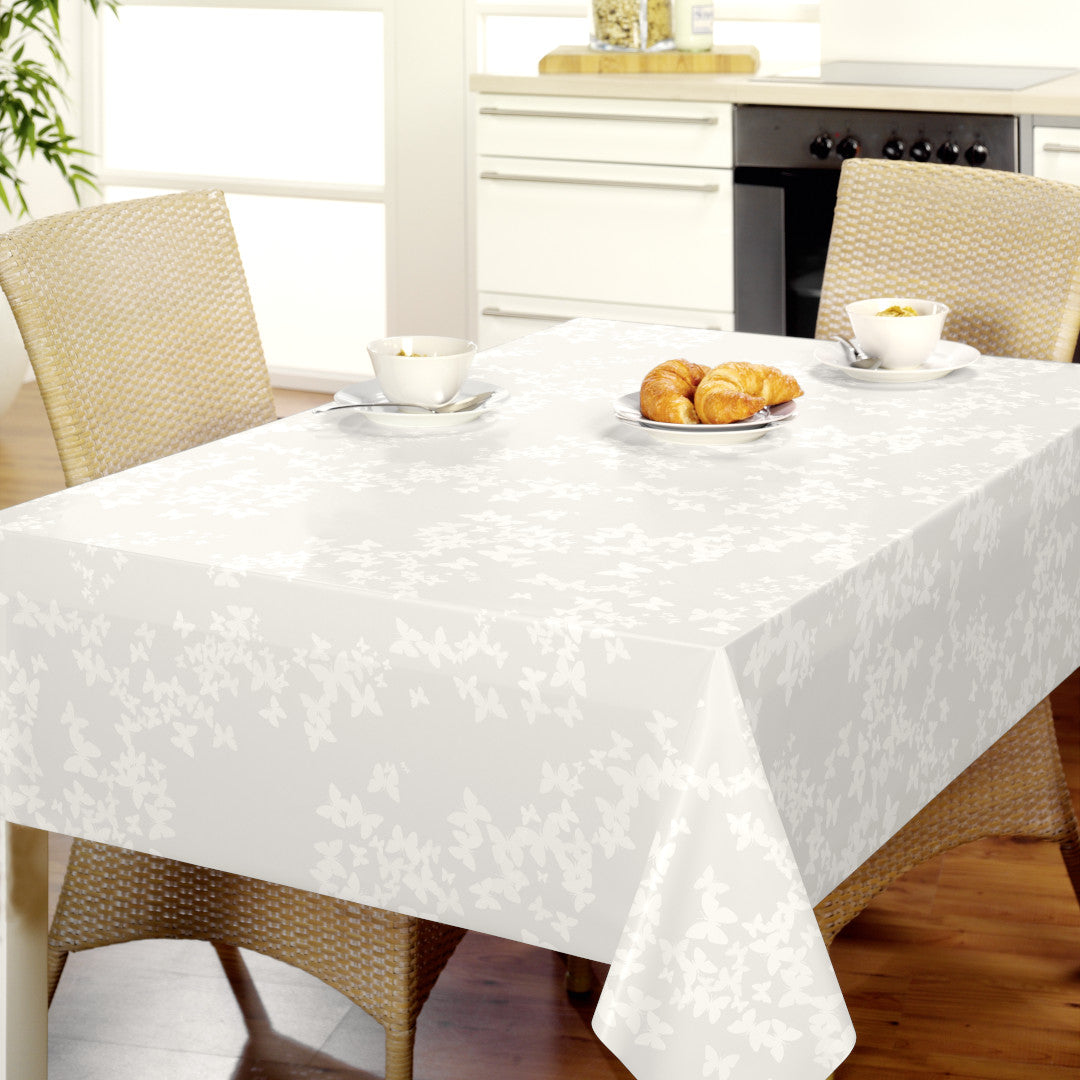 Nordfavn Papillons Perlemorshvit – Voksduk med hvite sommerfugler, miljø