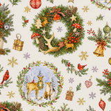 Nordfavn Pinarte – Akrylduk med nostalgiske julemotiver, mønster