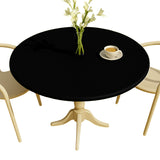 Nordfavn Uni Pirate Black – Ensfarget rund voksduk med strikk