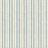 Nordfavn Pitiusa Havblå – Akrylduk med smale tverrstriper