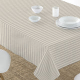 Nordfavn Pitiusa Skifergrå – Akrylduk med smale tverrstriper, bord