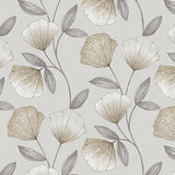 Nordfavn Shell Flower Beige – Voksduk med mykt botanisk uttrykk mønster
