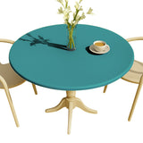 Nordfavn Uni Canard Blå – Ensfarget rund voksduk med strikk