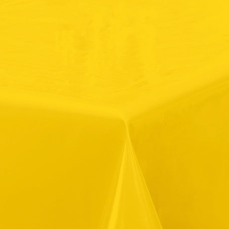 Nordfavn Uni Empire Gul – Ensfarget halvblank voksduk, hjørne