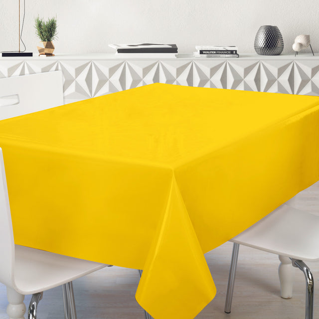 Nordfavn Uni Empire Gul – Ensfarget halvblank voksduk, miljø