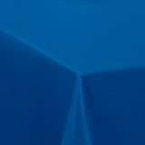 Nordfavn Uni Hav Blå – Ensfarget halvblank voksduk, hjørne
