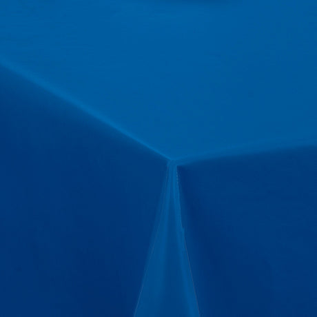 Nordfavn Uni Hav Blå – Ensfarget halvblank voksduk, hjørne