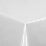 Nordfavn Uni Hvit – Ensfarget halvblank voksduk, hjørne