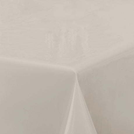 Nordfavn Uni Aske Beige – Ensfarget halvblank voksduk, hjørne