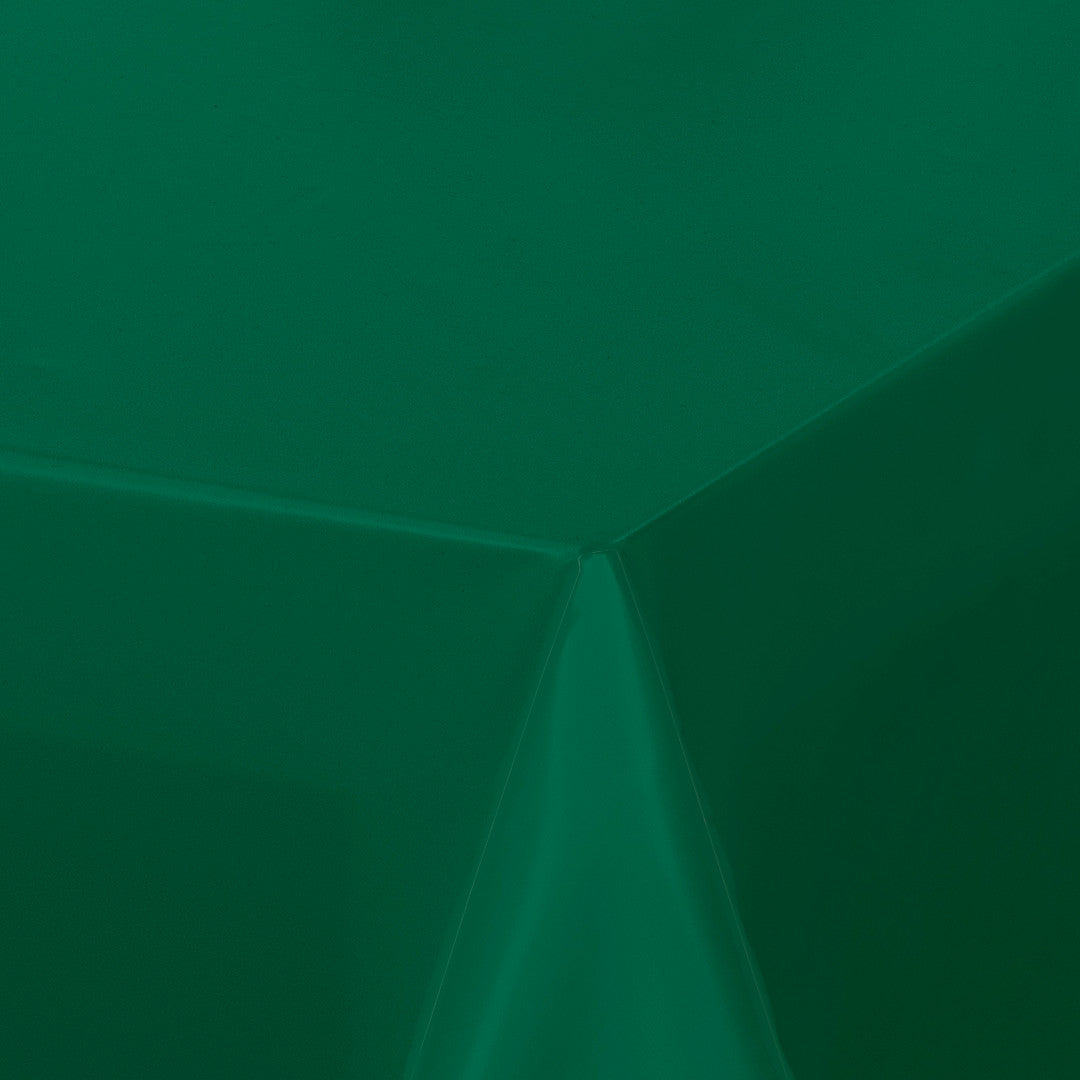 Nordfavn Uni Mørk Grønn – Ensfarget halvblank voksduk, hjørne