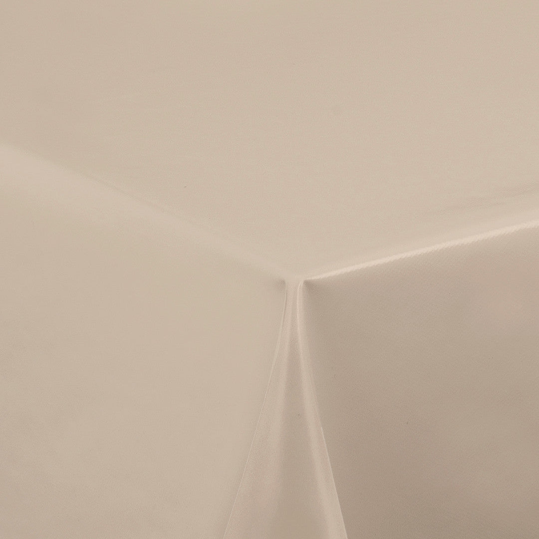 Nordfavn Uni Sesam Beige – Ensfarget halvblank voksduk, hjørne