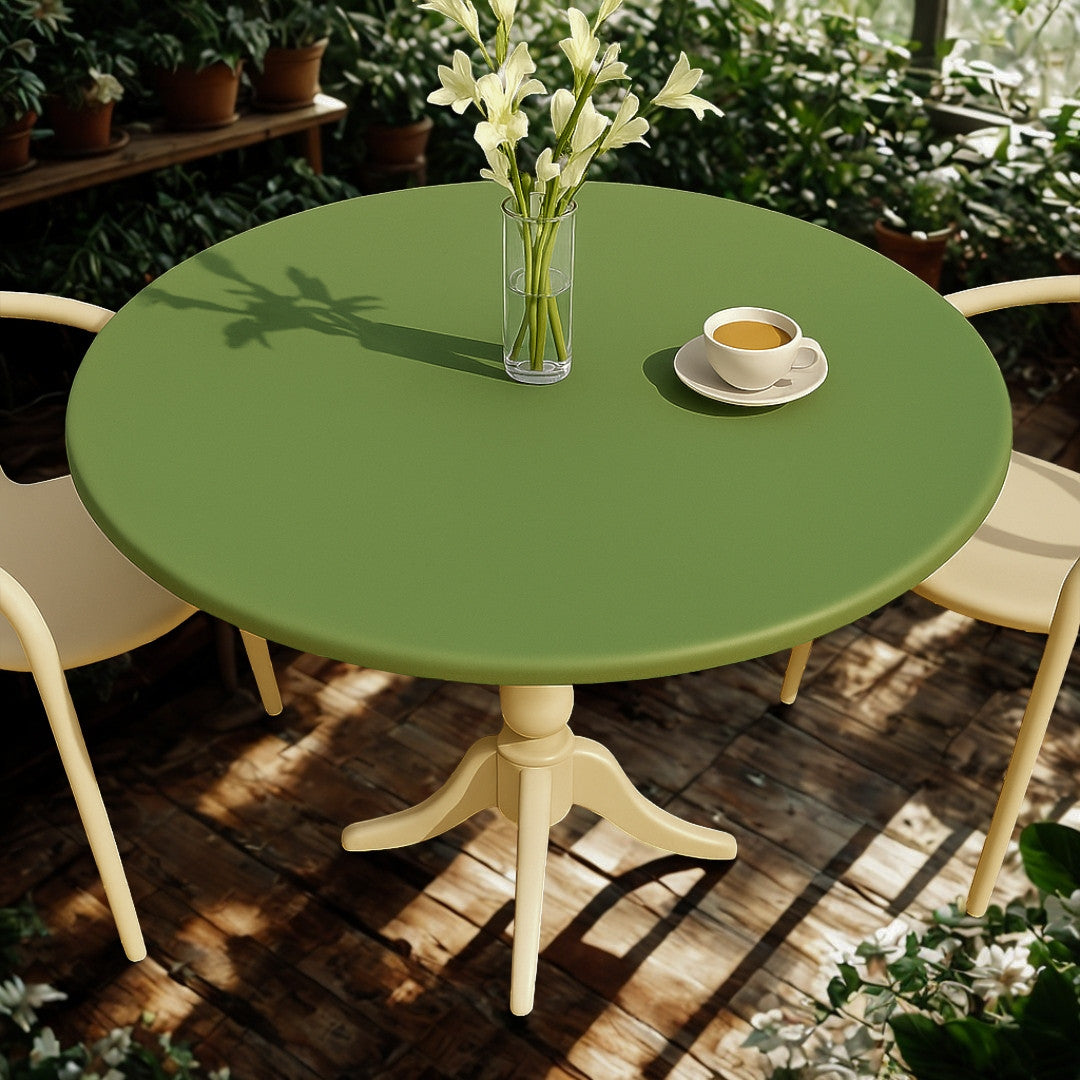 Nordfavn Uni Skoggrønn – Ensfarget halvblank voksduk