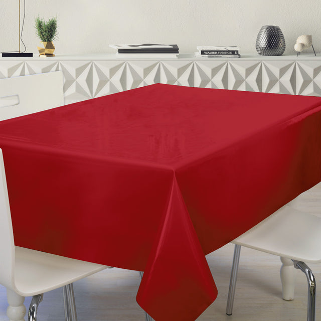 Nordfavn Uni Tango Rød – Ensfarget halvblank voksduk, miljø