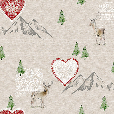 Nordfavn Vixen – Juleakrylduk med reinsdyr og nordisk natur