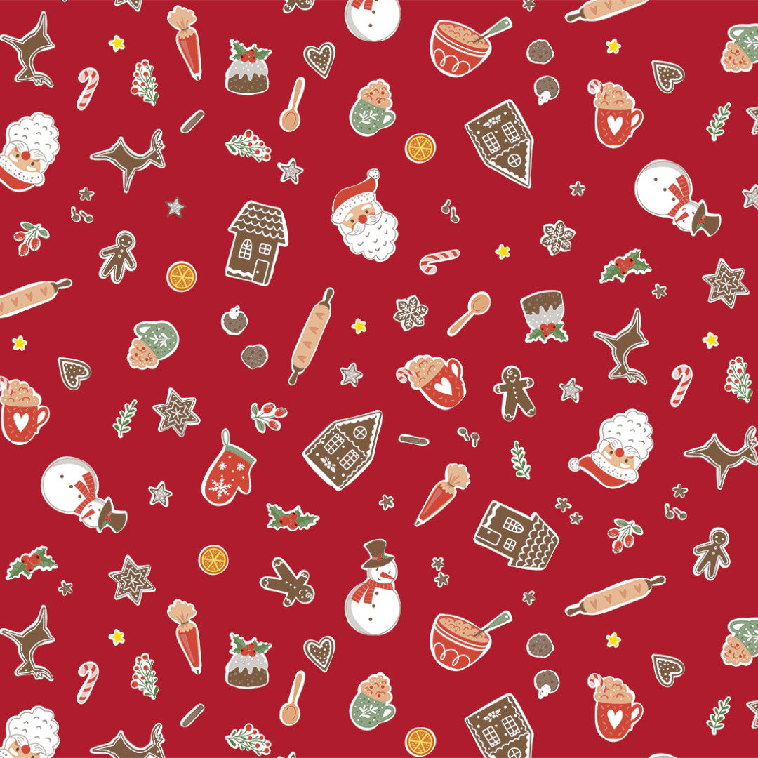 Nordfavn Xmas Cookies – Julevoksduk med småkaker og julemotiver, mønster