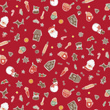 Nordfavn Xmas Cookies – Julevoksduk med småkaker og julemotiver, mønster