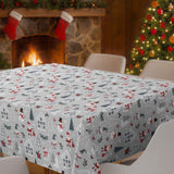 Nordic Winter – julvaxduk med motiv i skandinavisk stil