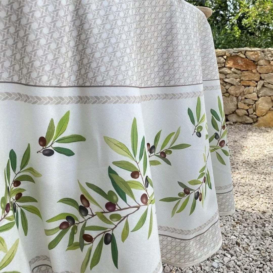 Nyons Amande – Rund provenceduk Ø 180, nærbilde