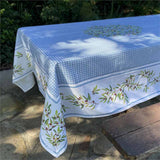 Nyons Blå - Rektangulær akrylbelagt provence-duk 150 x 250 cm