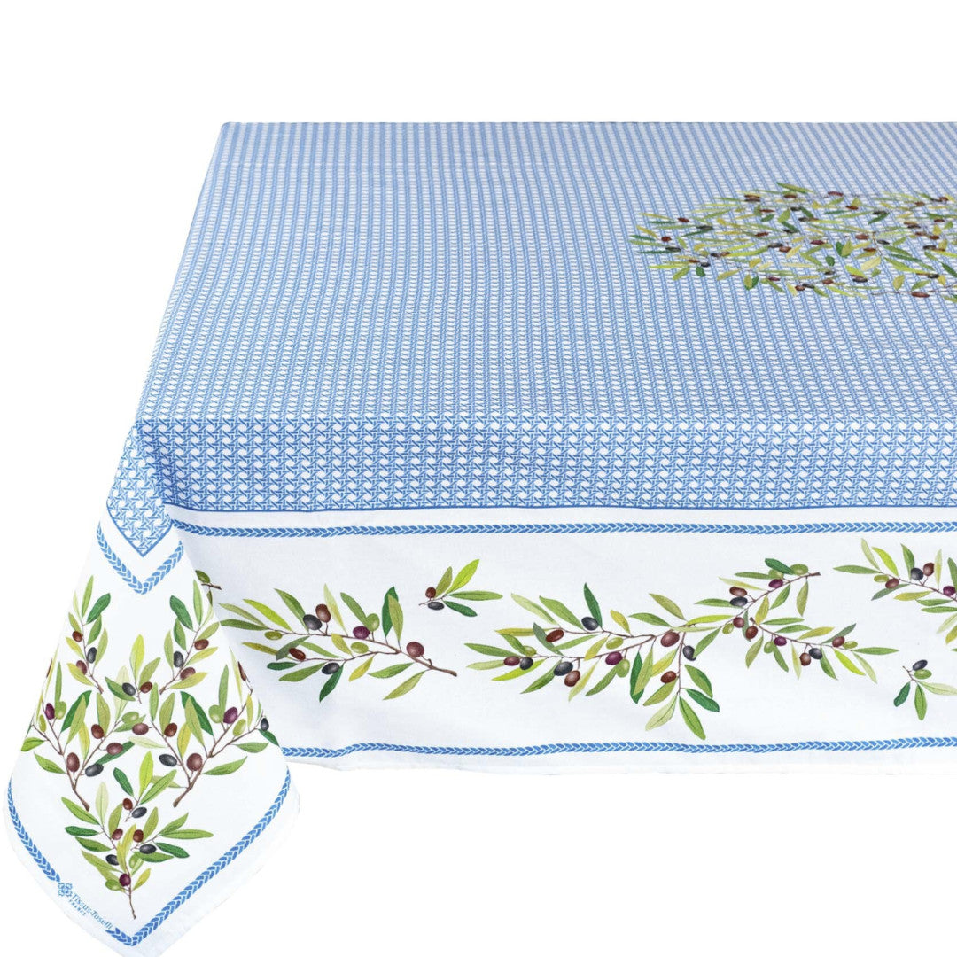 Nyons Blå - Rektangulær provence-duk 155 x 250 cm