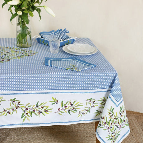Nyons Blå - Rektangulær provence-duk 155 x 250 cm, miljø
