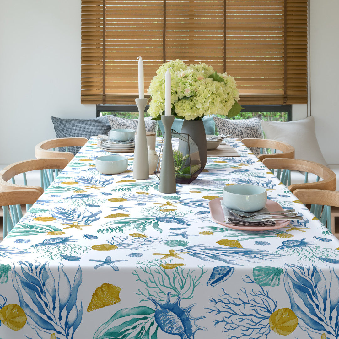 Odeta – Ekstra kraftig voksduk med maritimt mønster, miljø