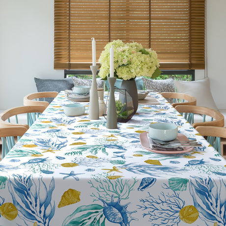 Odeta – Ekstra kraftig voksduk med maritimt mønster, miljø